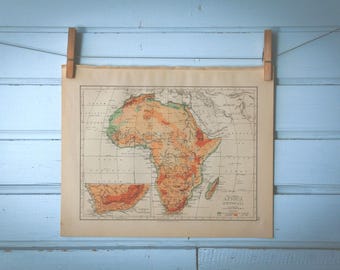1895 Vintage Africa Map