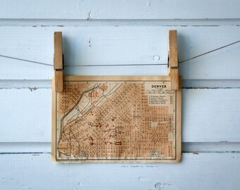 1905 Vintage Denver Map