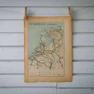 Carte des Pays-Bas vintage 1941