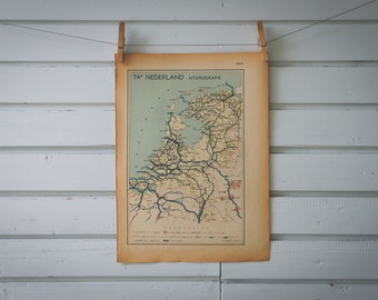 1941 Vintage Map of the Netherlands