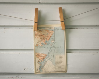 1913 Vintage Port Said Map
