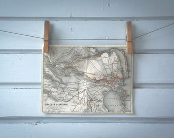 1911 Vintage Map of Syracuse