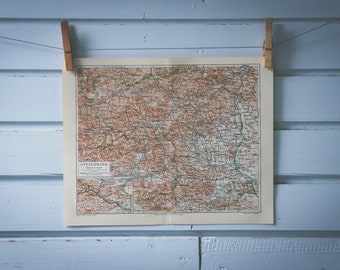 1907 Vintage Styria Map