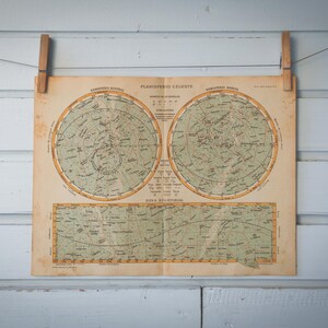 Mapa celestial vintage de 1937