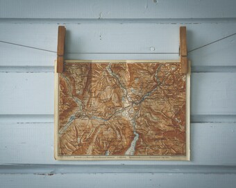1936 Vintage Berchtesgaden & Surroundings Map