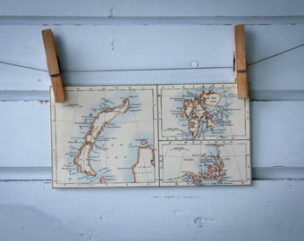 1904 Vintage Barents Sea Islands Map