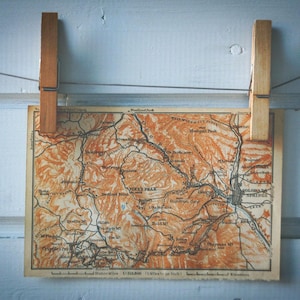 Carte vintage de Pike's Peak, 1905