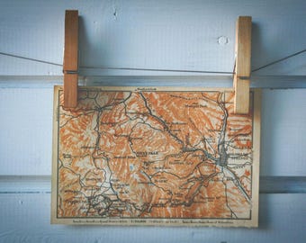 1905 Vintage Pike's Peak Map