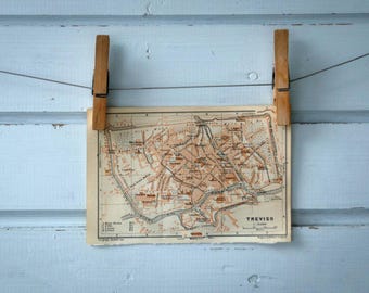 1931 Vintage Treviso Map
