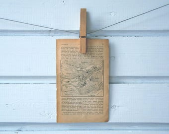 1925 Vintage Cauterets Map