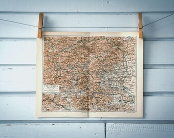 1907 Vintage Styria Map