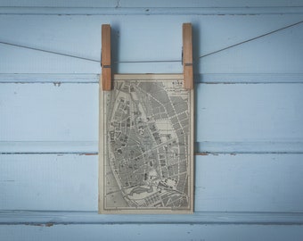 1902 Vintage Map of Riga