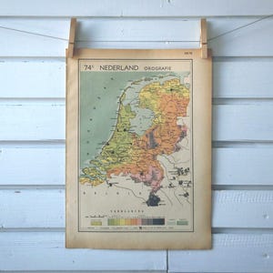 Carte des Pays-Bas vintage 1941