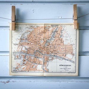 1886 Vintage Kaliningrad Map