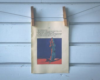 1930 Vintage Lost in the Desert Illustration