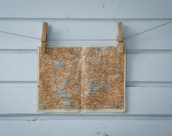 1931 Vintage Gran Paradiso National Park Map