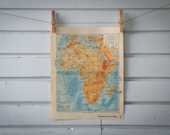1936 Vintage Map of Africa