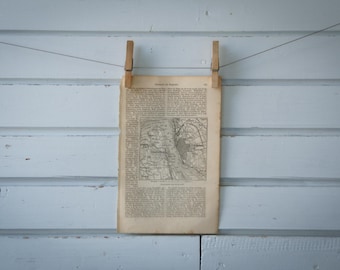 1887 Vintage Liverpool Map
