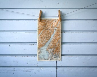 1931 Vintage Lake Garda Map