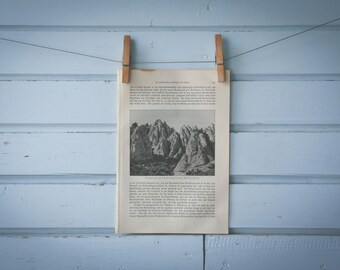 1897 Vintage Cedar Breaks Lithograph Illustration