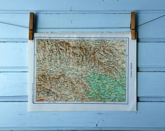 1971 Vintage East Slovenia Map