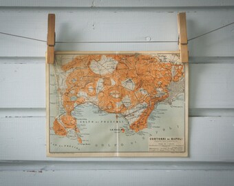 1911 Vintage Naples & Surroundings Map