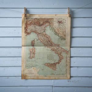 Mappa d&#39;epoca dell&#39;Italia del 1904