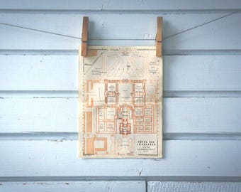 1923 Vintage Plan of Les Invalides