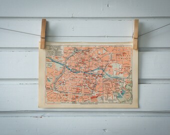 1936 Vintage Nuremberg Map