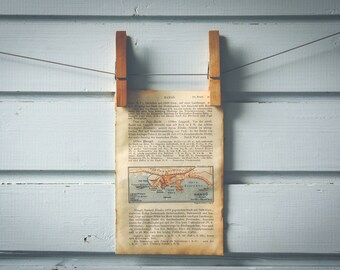 1912 Vintage Hanko Map