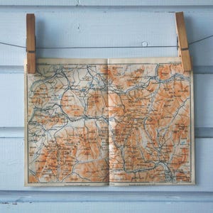 1904 Vintage Karte der White Mountains