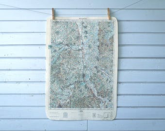 1955 Vintage Central Serbia Map