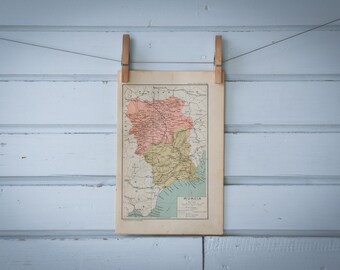 1937 Vintage Murcia Map