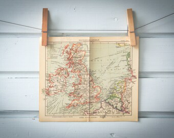 1931 Vintage United Kingdom Map