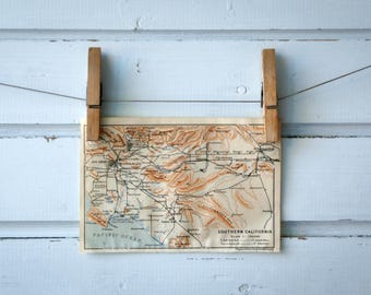 1905 Vintage South California Map