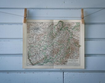 1907 Vintage Hesse Map
