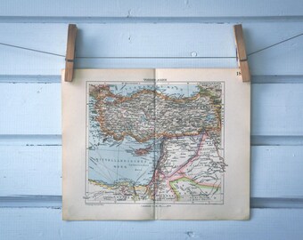 1932 Vintage Map of the Near East