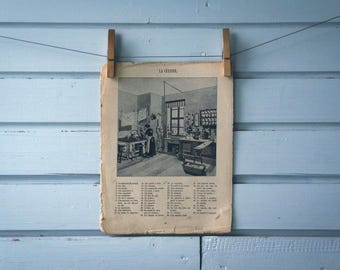 1914 Vintage Kitchen Illustration
