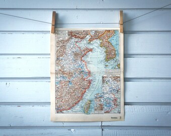 1936 Vintage East China Map