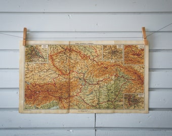 1920s Vintage Central Europe Map