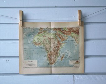 1890 Vintage Map of Africa