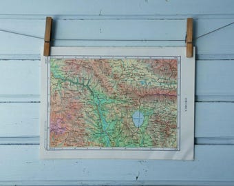 1971 Vintage Doiran Lake & Surroundings Map