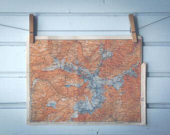 1911 Vintage Monte Cevedale Map