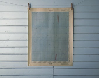 1942 Vintage Lastovo Channel Map