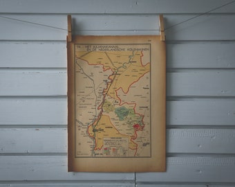 1941 Vintage Juliana Canal Map