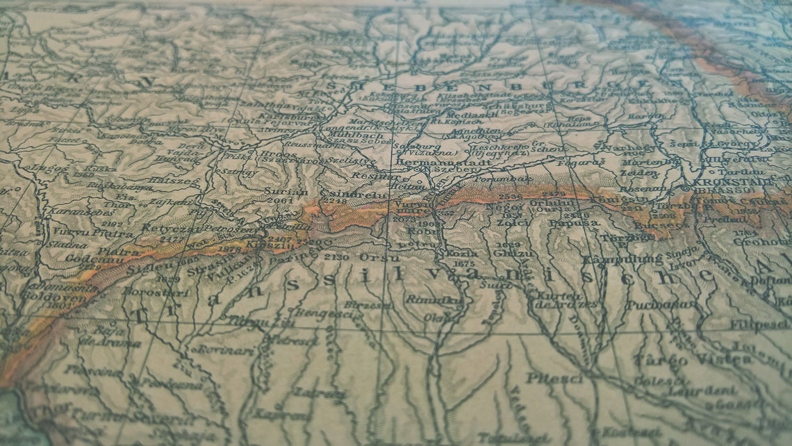 1901 Vintage Map of the Balkans - Etsy