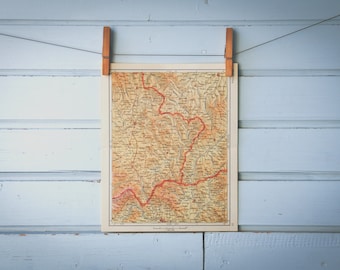 1961 Vintage East Kosovo Map