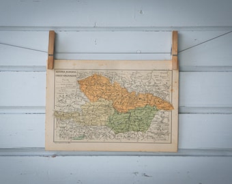 1937 Vintage Central Europe Map