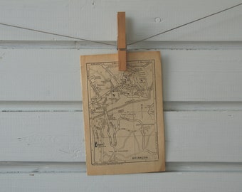 1920 Vintage Briançon Map