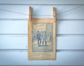 1900s Vintage Friends Talking Illustration